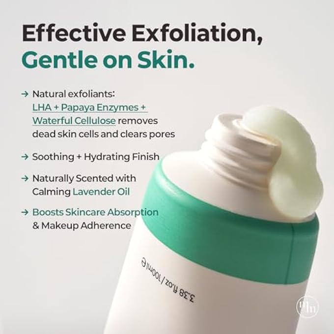 MOTHER MADE LHA GREEN TEA EXFOLIATING AQUA PEEL GEL, DEEP PORE FACE EXFOLIANT, GENTLE FACIAL EXFOLIATOR, DEAD SKIN REMOVER, NATURAL CELLULOSE FOR PEELING, VEGAN, KOREAN SKINCARE, 100 ML - Image 3